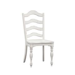 Magnolia Manor Ladder Back Side Chair (RTA) in Antique White