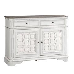 Magnolia Manor Buffet in Antique White