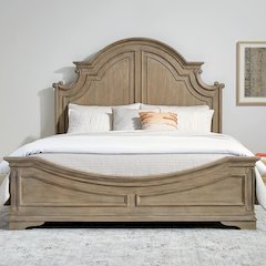 Magnolia Manor California King Panel Bed Frame - Weathered Bisque
