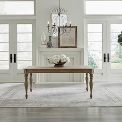 Magnolia Manor 7 Piece Rectangular Table Set - Weathered Bisque