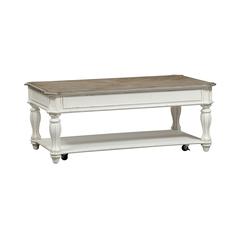 Magnolia Manor Lift Top Cocktail Table in Antique White
