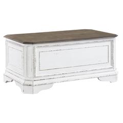 Magnolia Manor Storage Trunk in Antique White