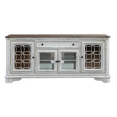 Magnolia Manor Entertainment TV Stand in Antique White