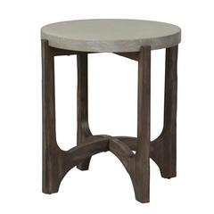 Cascade End Table in Wirebrush Rustic Brown