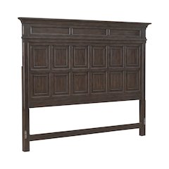Paradise Valley King Panel Bed Headboard - Saddle Brown