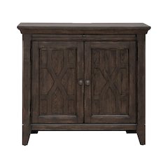 Paradise Valley 2 Door Bedside Chest - Saddle Brown