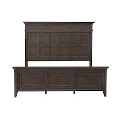 Paradise Valley California King Panel Bed - Saddle Brown