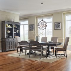 Paradise Valley Optional 6 Piece Trestle Table Set - Dining Bench, 4