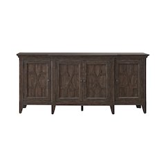 Paradise Valley 76 Inch TV Console for Living Room  - Saddle Brown