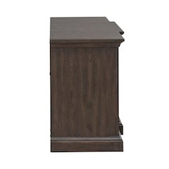 Paradise Valley 78 Inch Entertainment Console for Living Room - Saddle Brown