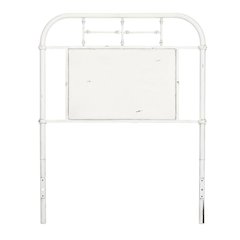 Distressed Metal Twin Headboard Vintage Style Metal Tube Frame
