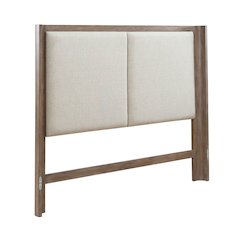 Queen Upholstered Shelter Headboard for Bed Frame Contemporary - Burnished Clay