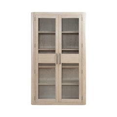 South Bend Bunching Display Cabinet - Cloud White Wood