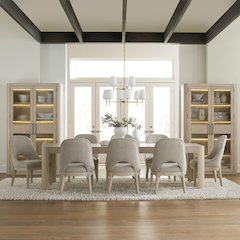 South Bend 9 Piece Rectangular Table Set - Cloud White