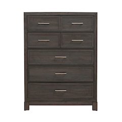 Modern Edge 5 Drawer Chest for Bedroom - Caffe