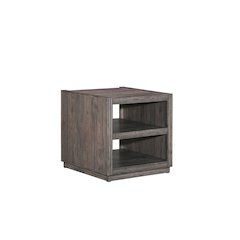 Modern Edge End Table for Living Room Contemporary - Caffe Brown