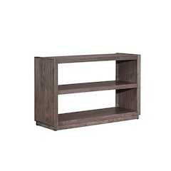 Modern Edge Sofa Table for Living Room Storage Display - Caffe Brown