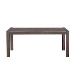 Modern Edge Rectangular Leg Table - Caffe Melamine