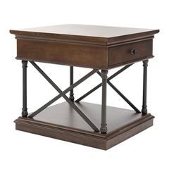 Tribeca Drawer End Table in Cordovian Brown