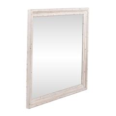 Big Valley Mirror in Whitestone w/ Heavy Distressing