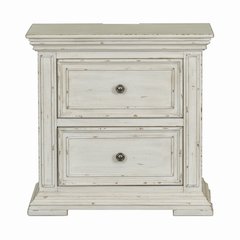 2 Drawer Night Stand w/ Charging Station
