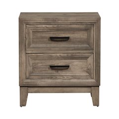 Ridgecrest 2 Drawer Night Stand in Cobblestone