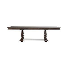 Arden Road Opt 5 Piece Dining Trestle Table Set - 4 Upholstered Chairs