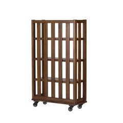 Arlington House Open Bookcase in Cobblestone Brown