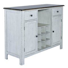 Carolina Crossing Server- White in White w/ Antique Honey Top