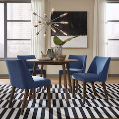 Space Savers 5 Piece Drop Leaf Set in Satin Walnut