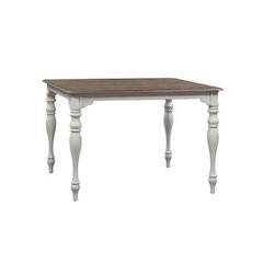 5 Piece Counter Height Table Dining Room Set with 4 Ladder Back Counter Chairs
