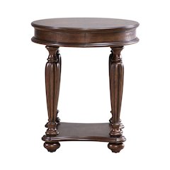 Allington Oval End Table for Living Room - Satin Sienna