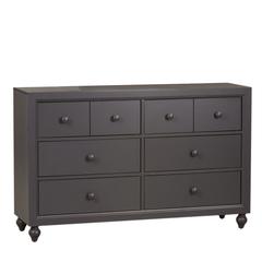 Cottage View 6 Drawer Dresser in Dark Gray