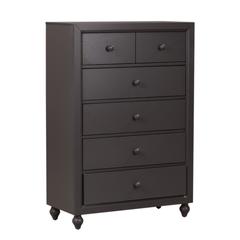 Cottage View 5 Drawer Chest in Dark Gray