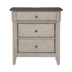 3 Drawer Night Stand w/ Charging Station -