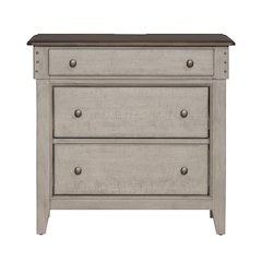 3 Drawer Bedside Chest w/ Charging Station -