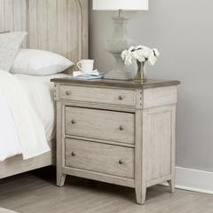 3 Drawer Bedside Chest w/ Charging Station -