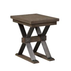 Sonoma Road Chair Side Table in Weathered Beaten Bark