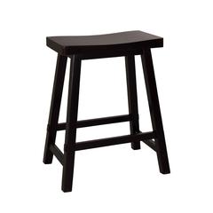 Creations 24 Inch Sawhorse Counter Stool - Black (RTA) in Various