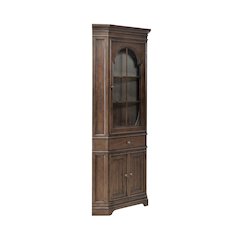 Arden Road Dining Room Corner Cabinet Display - Satin Cherry