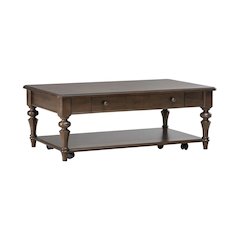 Arden Road Living Room Rectangular Cocktail Table  - Satin Cherry