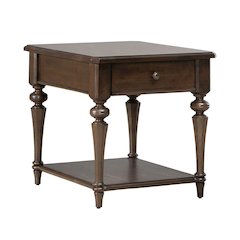 Arden Road Living Room Drawer End Table  - Satin Cherry
