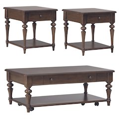 Arden Road Living Room 3 Piece Set  - Satin Cherry