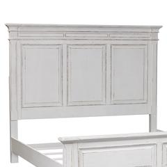 Abbey Park King Panel Headboard in Antique White