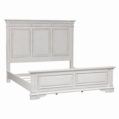 Abbey Park King California Panel Bed in Antique White