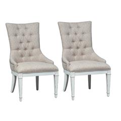 Abbey Park Hostess Chair-Set of 2 in Antique White