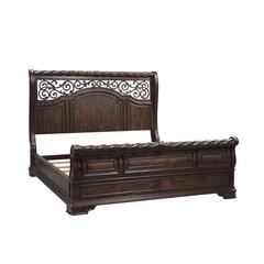 Arbor Place King Sleigh Bed in Brownstone