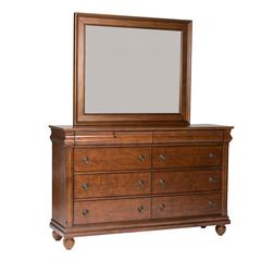 Rustic Traditions Dresser & Mirror in Rustic Cherry