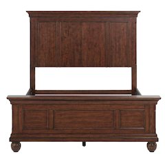 Rustic Traditions Queen Panel Bed - Rustic Cherry Wood