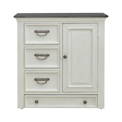 Cottage Pine Dog Feeding Station Cabinet with Pet Food Storage Drawers